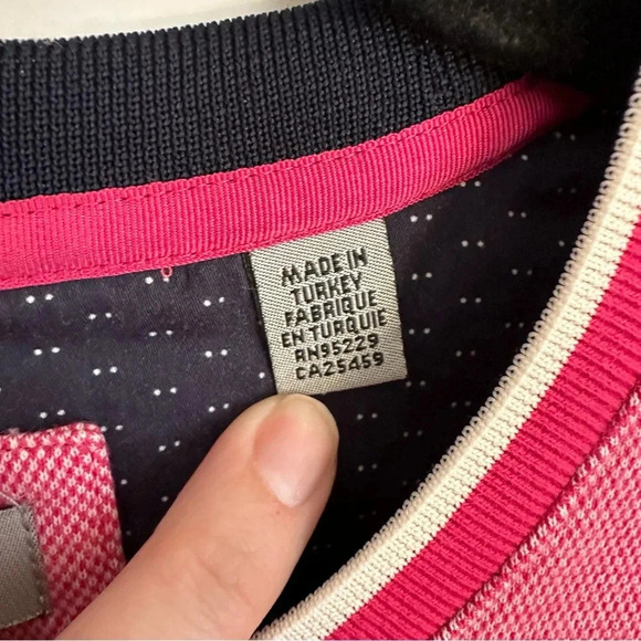 Ted Baker London Women’s Long Sleeve Pink Cotton Crewneck Sweater Size 6 GUC - Picture 6 of 11